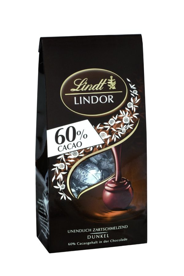 Lindt Lindor Kugeln Dunkel 60% Cacao (136g)