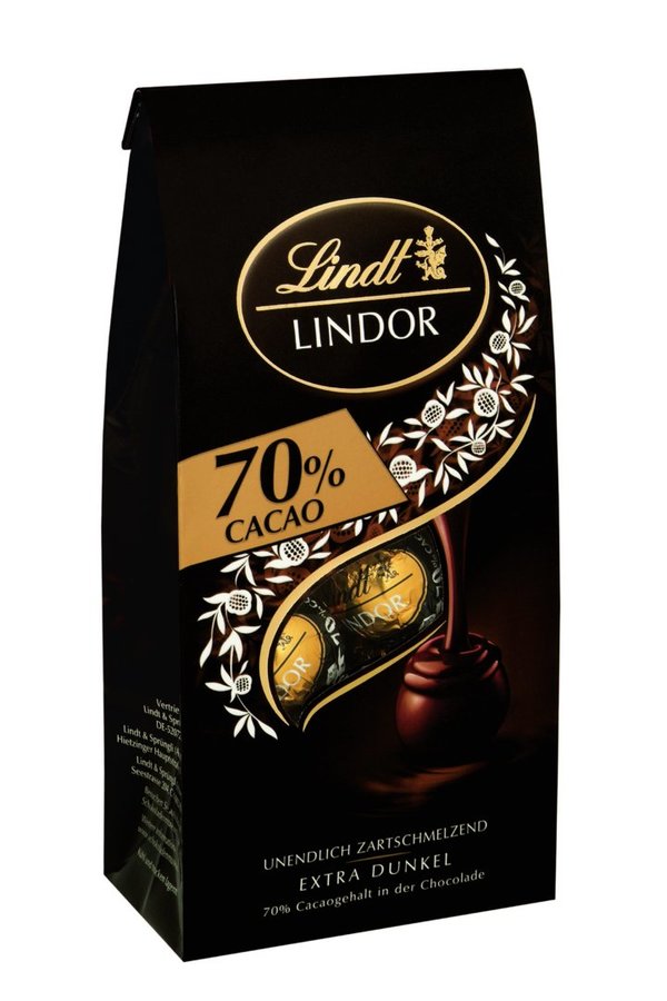 Lindt Lindor Kugeln Extra Dunkel 70% Cacao (136g)