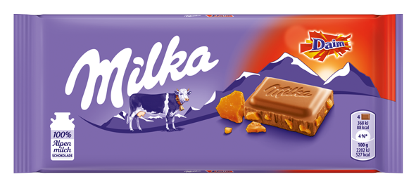 Milka Alpenmilch Schokolade Daim (100g)
