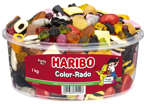 Haribo  Color-Rado (1 kg) - Party Box