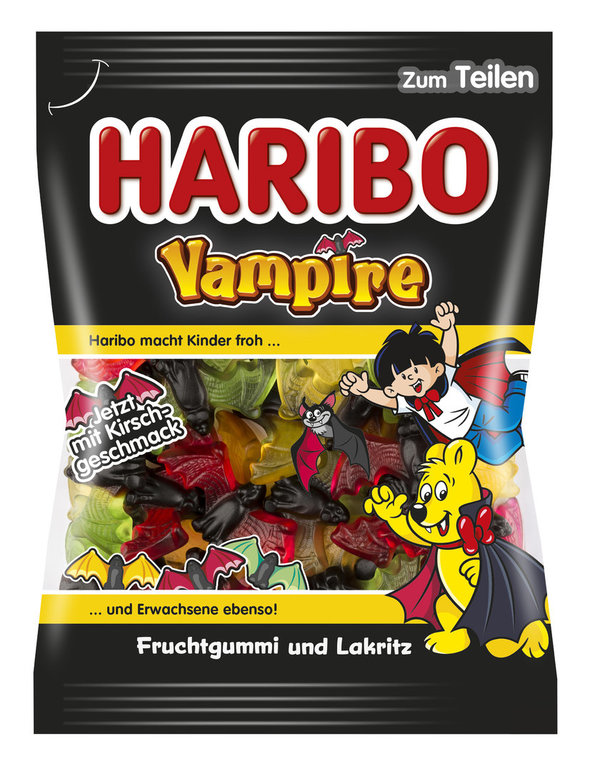 Haribo Vampire Fruchtgummi mit Lakritz (200g)