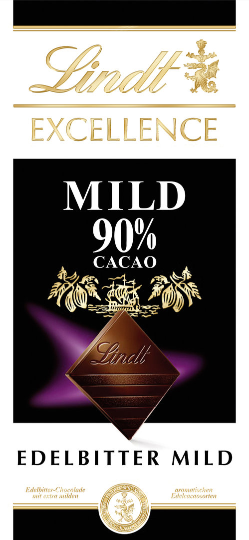 Lindt Excellence Edelbitter Mild 90% Cacao (100g)