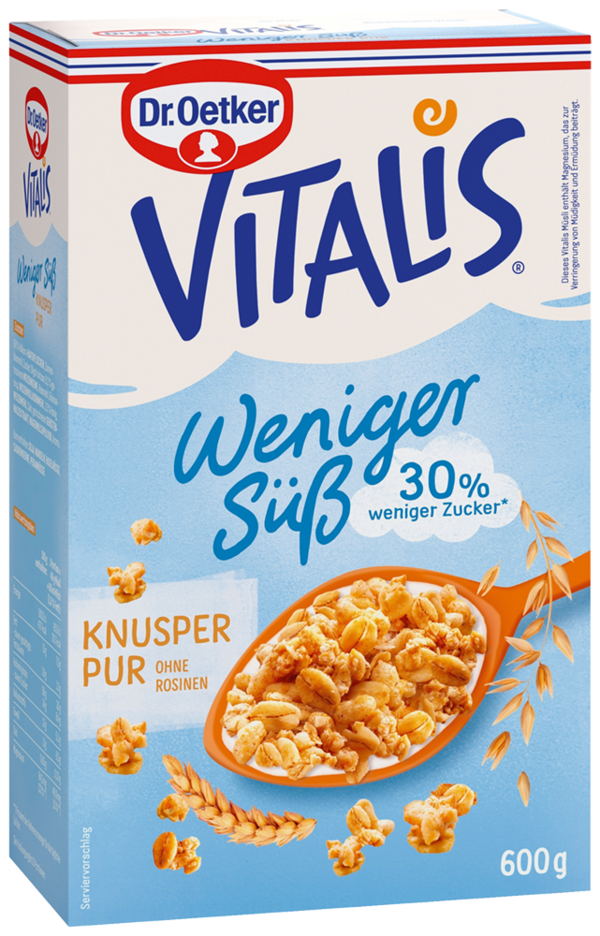Vitalis Weniger süß Knusper Pur (600g)