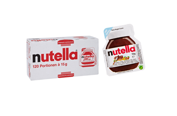 Nutella Nuss-Nougat-Creme - 120 Einzelportionen à 15 g - 1,8 kg