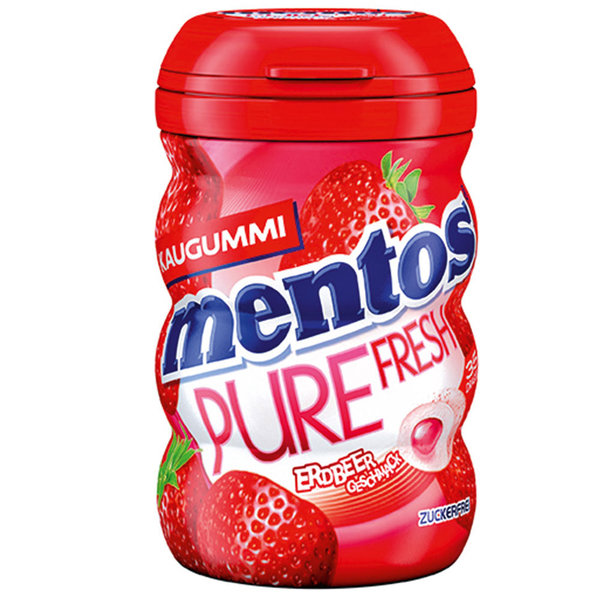 Mentos Pure Fresh Kaugummi Erdbeer (70g)