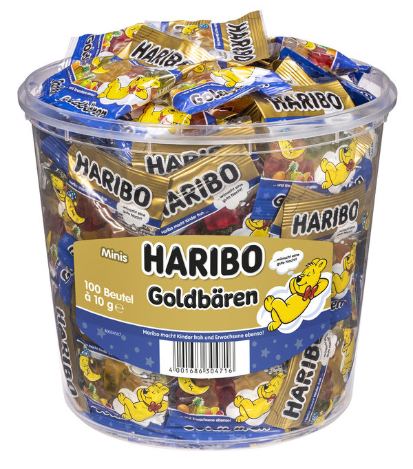 Haribo Goldbären Gute Nacht Minis 100St x 10g (1kg)