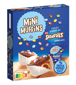 Smarties Mini Muffins 4er (120g)