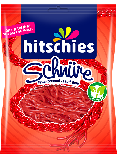 Hitschies Erdbeere Schnüre (125g)