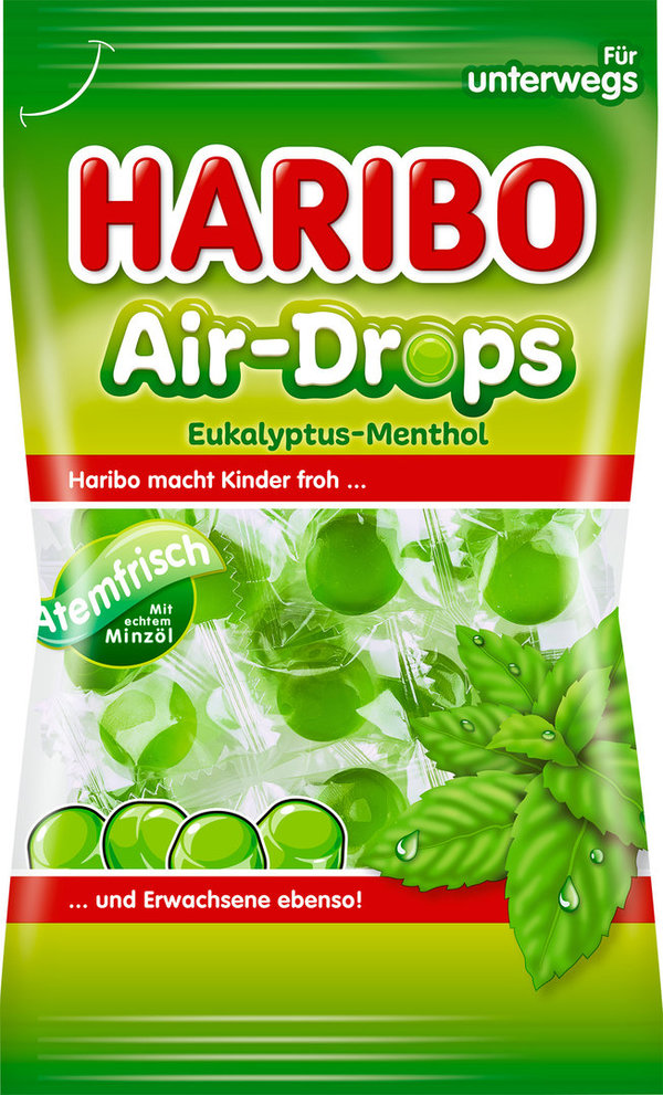 Haribo Air-Drops Eukalyptus-Menthol (100g)