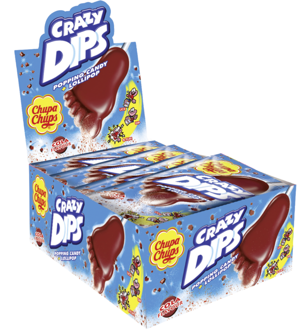 Chupa Chups Crazy Dips Cola 24 x 14 g (500g)