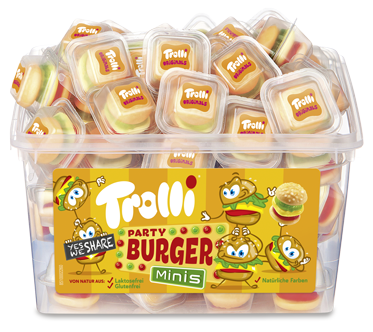 Trolli Mini Party Burger 60 x 10g (600g)
