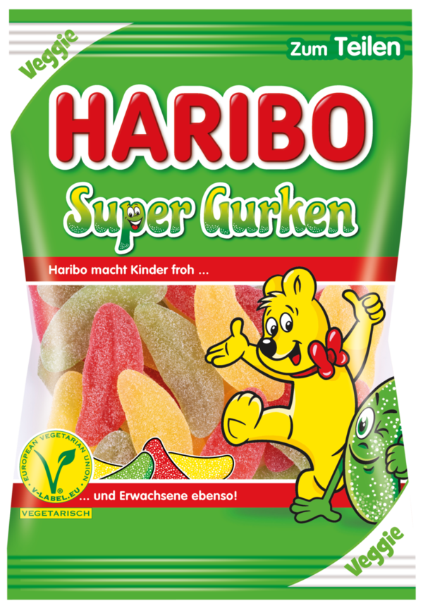 Haribo Super Gurken Veggie (200g)