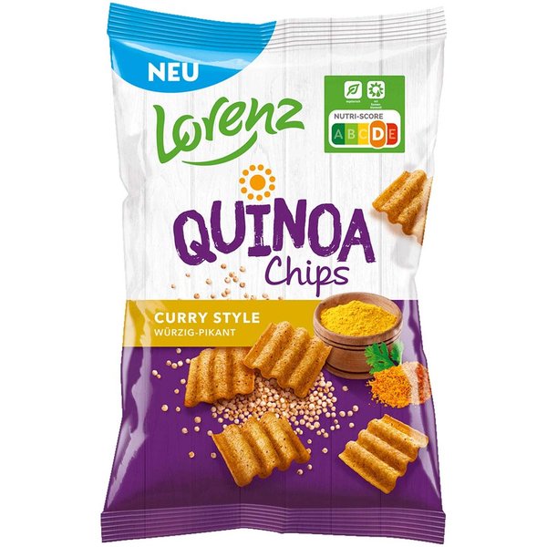 Lorenz Quinoa Chips Curry Style (80g)