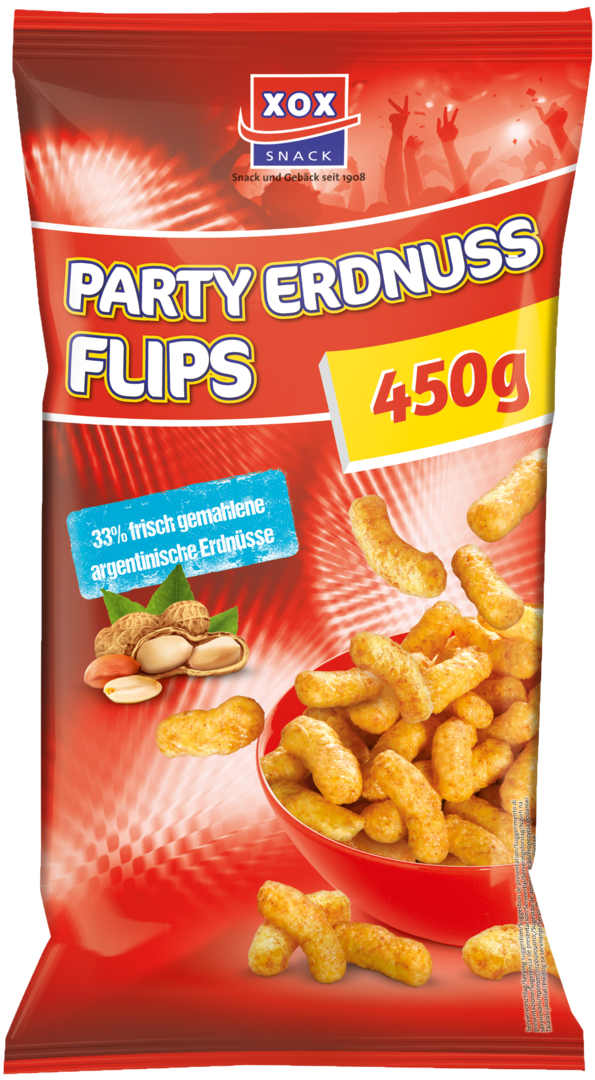 XOX Party Erdnussflips (450g)