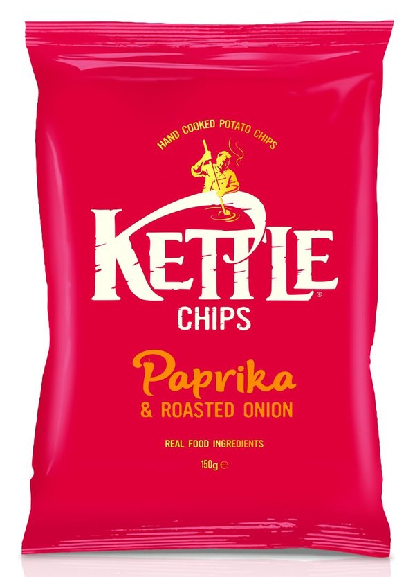 Kettle Chips Paprika & Roasted Onion (130g)
