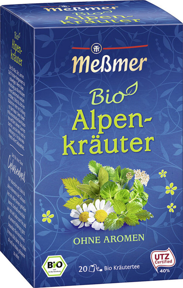 Meßmer Bio Tee Alpenkräuter 20x 2 g (40g)