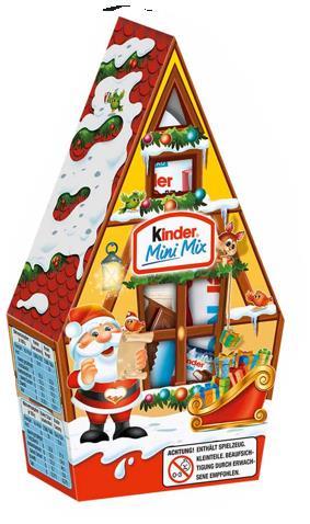 Kinder Mini Mix Weihnachtshaus 76g