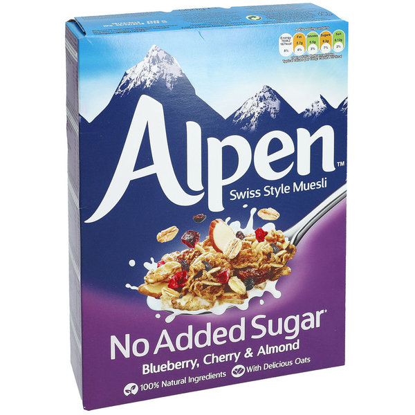 Alpen No Added Sugar Blueberry, Cherry & Almond 560g