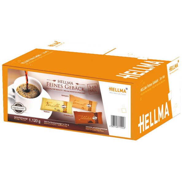 Hellma Feines Gebäck 3er Mix 200x5,6g(1120g)