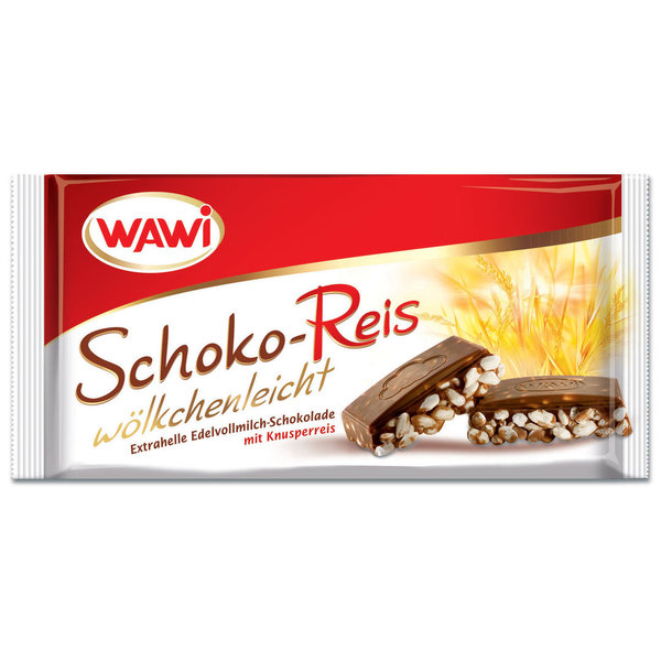 Wawi Schoko-Reis wölkchenleicht Edelvollmilch 200g
