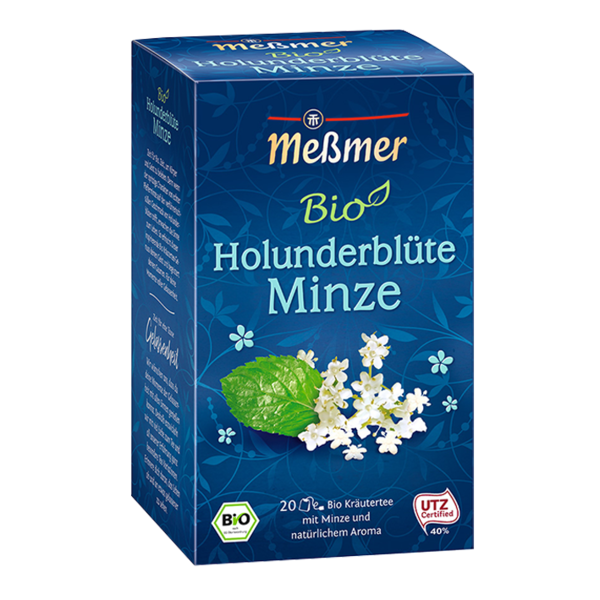 Meßmer Bio Tee Holunderblüte-Minze 20er(40g)