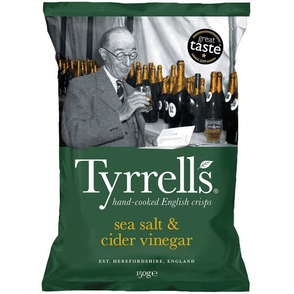 Tyrrells sea salt & cider vinegar 150g