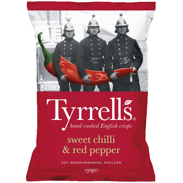 Tyrrells sweet chilli & red pepper 150g