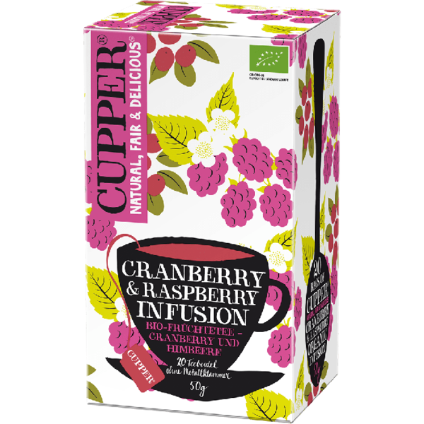 Cupper Tee Cranberry & Raspberry Infusion 20x -50g