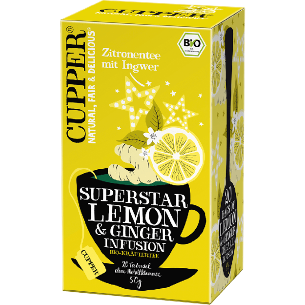 Cupper Tee Superstar Lemon & Ginger 20x -50g