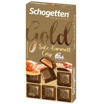 Schogetten Selection  Gold Salz-Karamell Crisp 100g